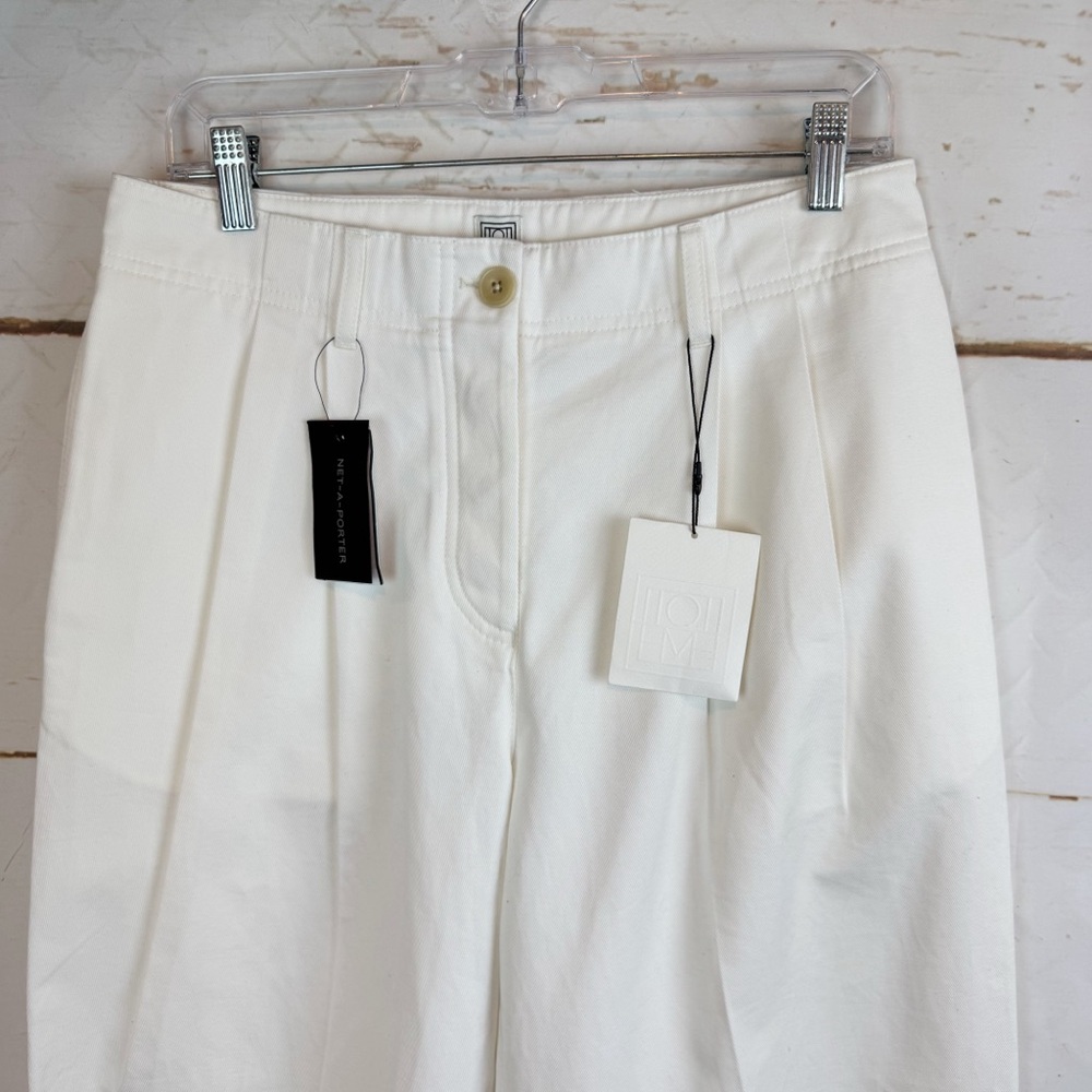 Toteme Ivory Wide-Leg Tailored Trousers NWOT ( didn’t fit) - Picture 5 of 11